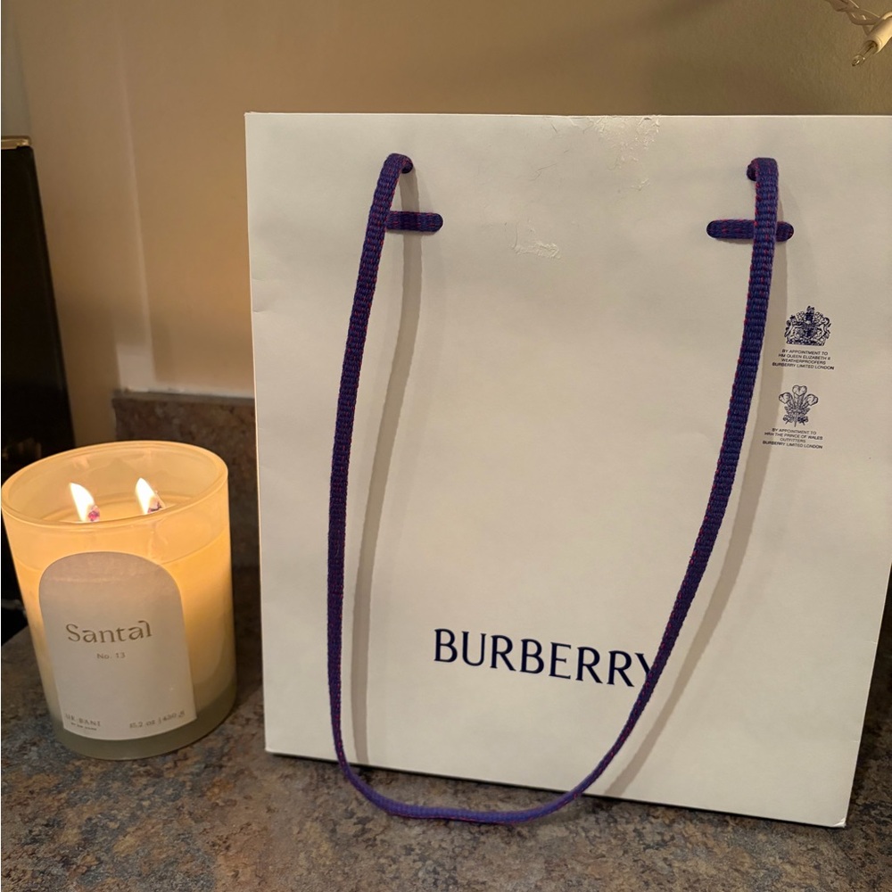 Burberry paper gift shopping bag